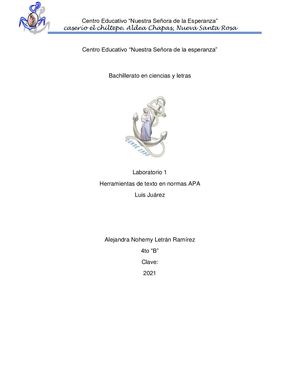 Laboratorio 1 Trabajo Herramientas de texto en normas APA
