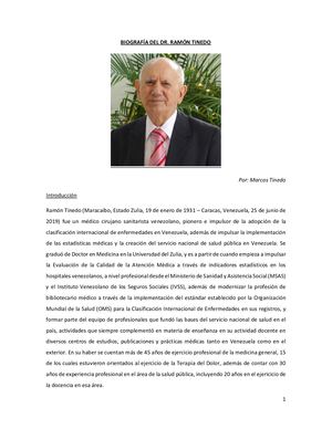 Biografia Dr Ramon Tinedo