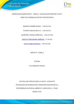 Tarea 2 - Grupo 154006_6 -Semiología Radiológica - UNAD