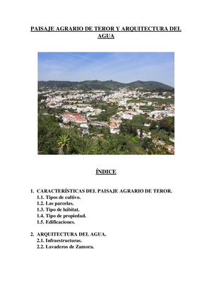 Paisaje Agrario De Teror Y Arquitectura Del Agua