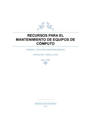 Qué Son Los Recursos De Mantenimiento