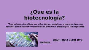 Que Es La Biotecnología