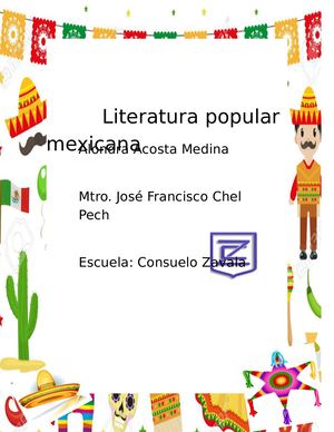 Proyecto Español Literatura Mexicana Ultimo Avance 1