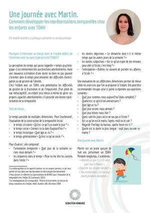 Une journée avec Martin. Comment développer les représentations temporelles chez les enfants avec TDAH