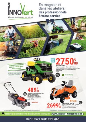 Catalogue Innovert Motoculture du 10 mars au 5 avril 2021