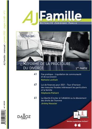 Aj Famille_Réforme De La Procédure Du Divorce