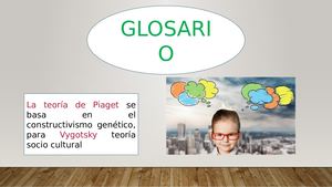 Diapositivas Desarrollo Cognitivo - Glosario