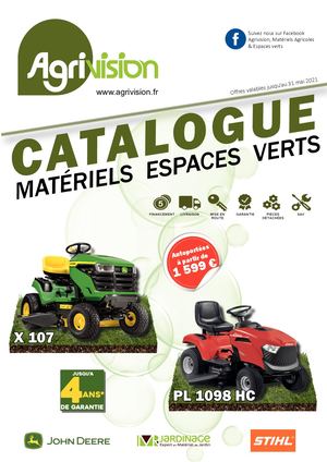 Catalogue Matériels Espaces Verts Agrivision 2021