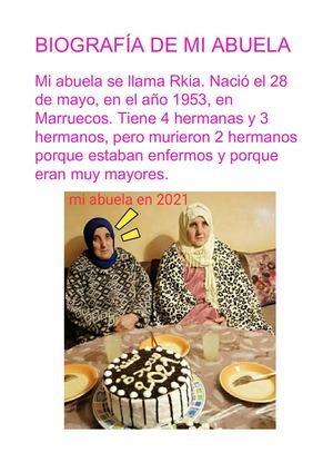 Biografia De Mi Abuela, Aadada