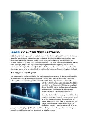 Uzaylılar Var Mı