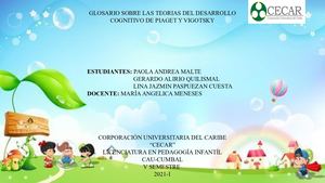 GLOSARIO DE PIAGET Y VIGOTSKY