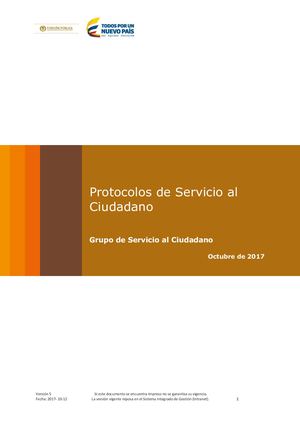 Protocolo Atencion Al Ciudadano