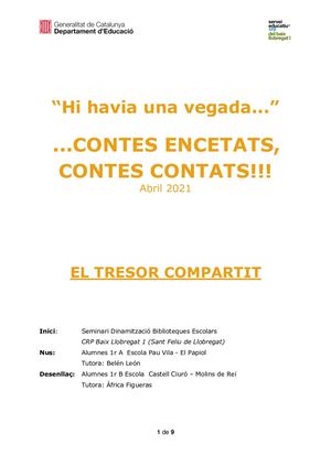 14 El tresor compartit