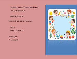 Fortalecimiento Del Autoestima En Los Niños