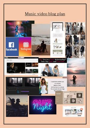 Music Video Blog Plan