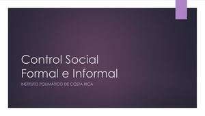 N°8 Control Social Formal E Informal