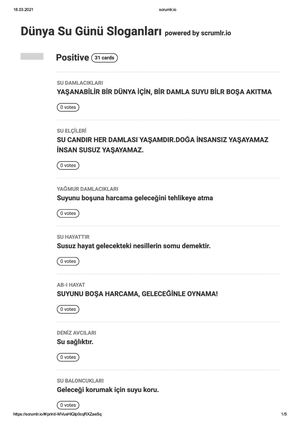 Dünya Su Günü Sloganları