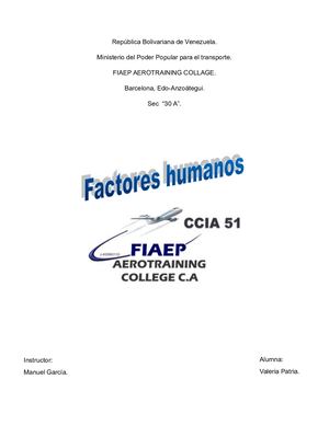 factores humanos. FIAEP