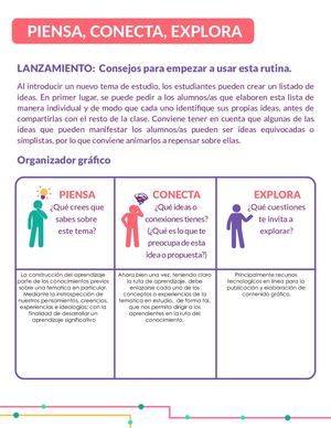 Organizador Piensa, Conecta Y Explora Cbf