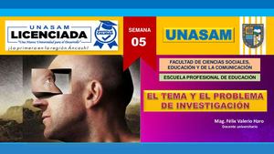 El Tema y el Problema de Investigación