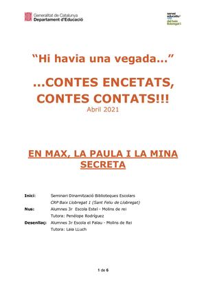 25 En Max, La Paula i la mina Secreta