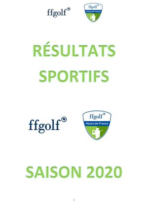 Résultats Sportifs Saison 2020