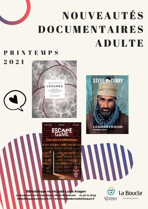 Nouveautés Documentaires Adulte Printemps 2021