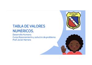 Presentación Lección 20 Tablas Numericas Razonamiento Y Solucion De Problema