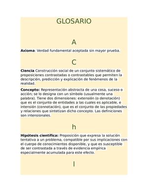 Glosario
