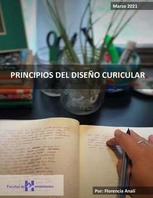 Principios del Diseño curricular