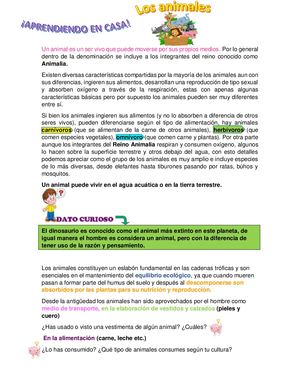 Texto Digital Animales