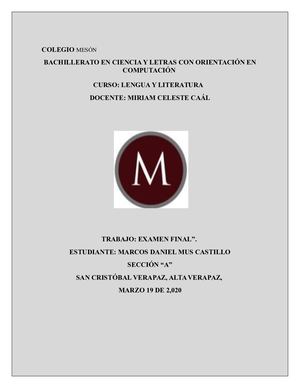 Examen Final Idioma Marcos Mus