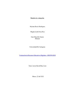 Modelo De Evaluación Mail Ros