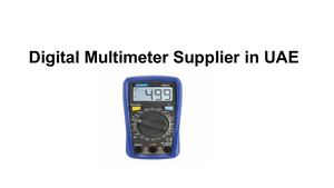 Digital Multimeter Supplier In Uae