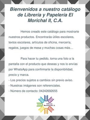 Catalogo Libreria Morichal