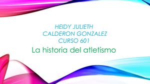 Linea Del Tiempo Del Atletismo