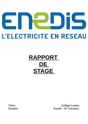 rapport de Stage Chloe