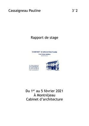Rapport De Stage