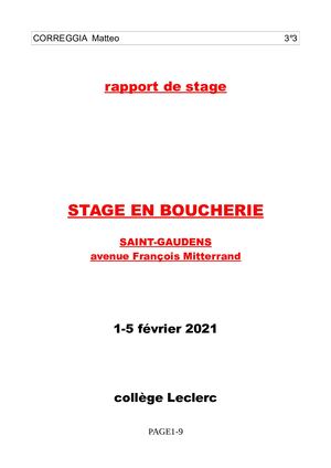 Rappord De Stage