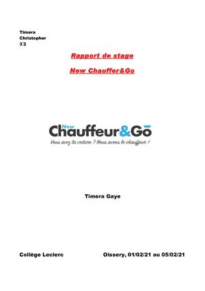 Rapport De Stage