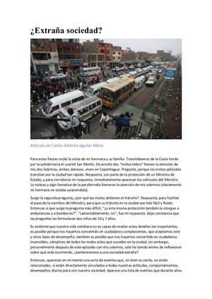 Extraña Sociedad - por Carlos Alberto Aguilar Meza