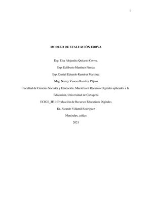 Modelo De Evaluación Edova Ii