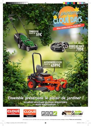 Printemps 2021 Cloué Équipement