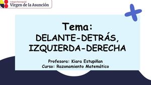 Clase 2 Delante Detrás Izquierda Y Derecha