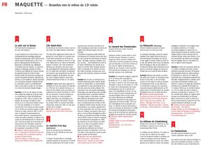 Info + Maquette Bruxelles vers le milieu du 13e siècle