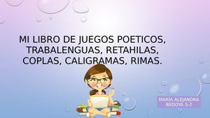 Mi Libro De Juegos Poeticos, Trabalenguas,