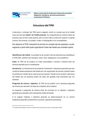 Estructura Del Tfm