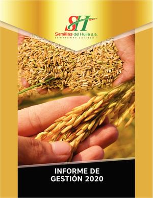 INFORME DE GESTION_SEMILLAS DEL HUILA 2020