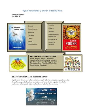 Caja De Herramientas Y Oración Al Espíritu Santo