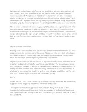 Lepto Connect Reviews – How Legit Is The Fat Blaster